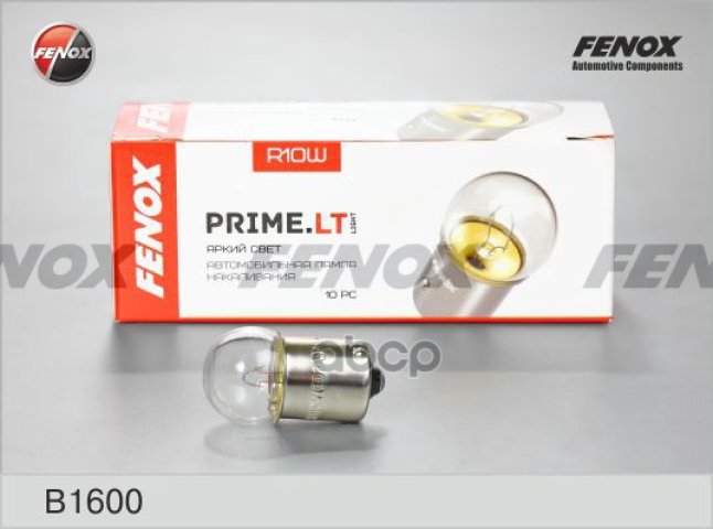 30 р. Лампа 12 V 10 W Fenox (Стоп-Сигнал,Габариты) Ba15s (B1600) FENOX арт. B1600  с доставкой в г. Кемерово