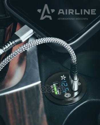 1 459 р. Розетка Встраиваемая Airline Влагозащищенная (2 Usb) С Вольтметром (Aebj202) AIRLINE арт. AEBJ202  с доставкой в г. Кемерово. Увеличить фотографию 3