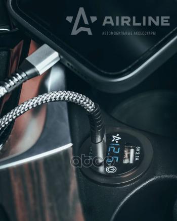 1 269 р. Розетка Встраиваемая Airline Влагозащищенная (2 Usb) С Вольтметром, ВклВыкл (Aebj203) AIRLINE арт. AEBJ203  с доставкой в г. Кемерово. Увеличить фотографию 3