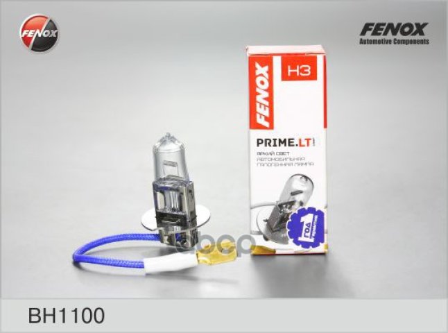 115 р. Лампа Галогеновая H3 12V  55W Fenox Рк22s (Bh1100) FENOX арт. BH1100  с доставкой в г. Кемерово