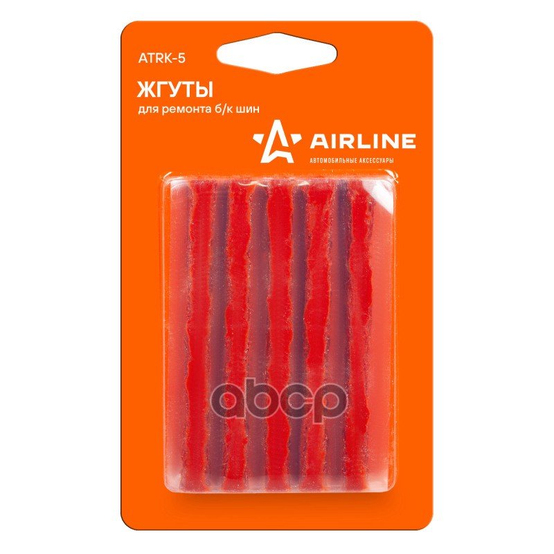 114 р. Жгут Для Ремонта Бескамерных Шин Airline 6*10См 10Шт. (Atrk-5) AIRLINE арт. ATRK-5  с доставкой в г. Кемерово