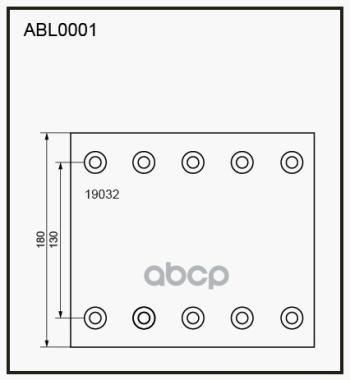 5 809 р. Накладка Торм. 19032-10 BpwSaf (Без Заклепок) ALLIED NIPPON арт. ABL1001HD  с доставкой в г. Кемерово. Увеличить фотографию 1