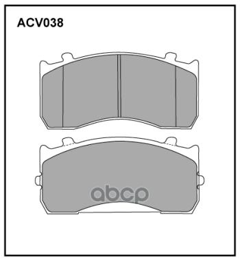 7 639 р. Колодка Тормозная ЗадняяПередняя Для АМ Газ 33104 (К-Т) Allied Nippon Acv 038K (3310-3501090) ALLIED NIPPON арт. ACV038K  с доставкой в г. Кемерово. Увеличить фотографию 3