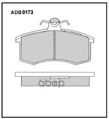 799 р. Колодка Тормозная Передняя Ваз 2108-15, 1117-19, 2170-72, 2190 (К-Т) Allied Nippon (2108-3501080) ALLIED NIPPON арт. ADB0173  с доставкой в г. Кемерово. Увеличить фотографию 2