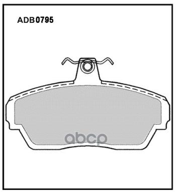 1 079 р. Колодка Тормозная Передняя Для АМ Газ 3302, 3110 (К-Т) Allied Nippon Adb 0795 (3302-3501170) ALLIED NIPPON арт. ADB0795  с доставкой в г. Кемерово. Увеличить фотографию 2