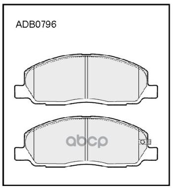 2 099 р. Колодка Тормозная Передняя Для АМ Газель 3302 Next (К-Т) Allied Nippon Adb 0796 (A21r23-3501171) ALLIED NIPPON арт. ADB0796  с доставкой в г. Кемерово. Увеличить фотографию 2
