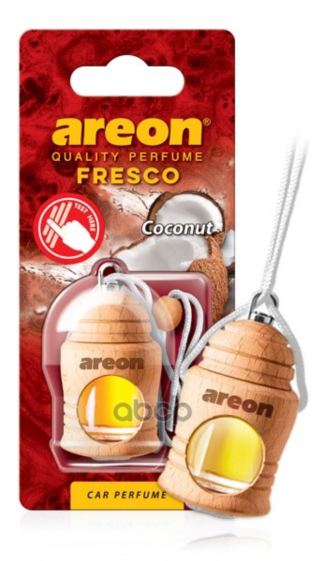 228 р. Ароматизатор Подвесной Бутылочка Areon Fresco Coconut  Кокос 704-051-310 AREON арт. 704-051-310  с доставкой в г. Кемерово
