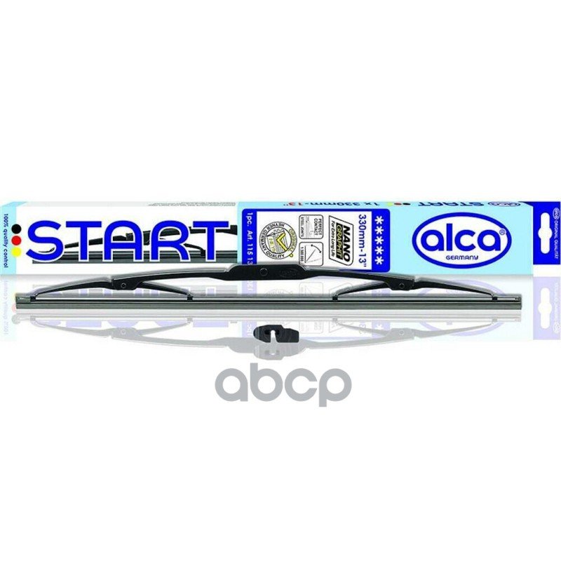 163 р. Щетка Стеклоочистителя 330 Мм13 Каркасная Alca Start Графит (1 Шт.) Alca арт. 115130  с доставкой в г. Кемерово