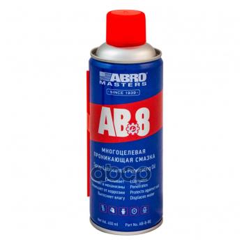 319 р. Смазка Универсальная Abro Masters Ab 8 Проникающая (450 Мл) Аэрозоль (Ab-8-R) ABRO арт. AB-8-R  с доставкой в г. Кемерово. Увеличить фотографию 1