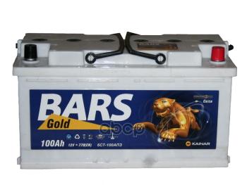 Аккумулятор 100 Bars Silver Обратная Полярность BARS арт. 6СТ-100L0