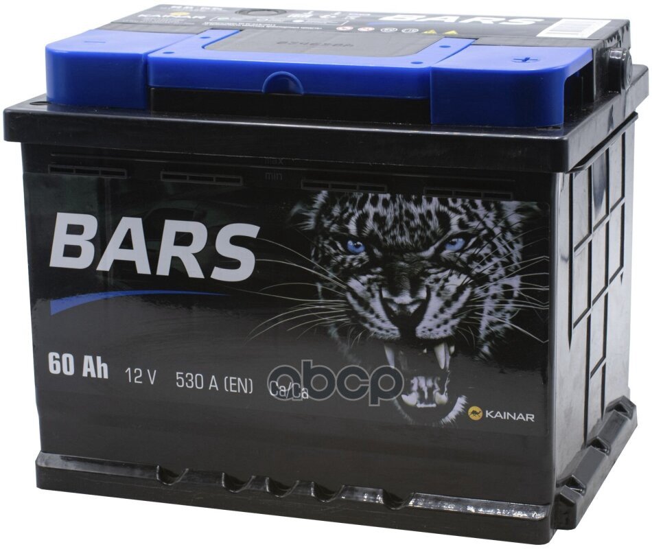 6 549 р. Аккумулятор  60 Bars Silver Обратная Полярность BARS арт. 6СТ-60L0  с доставкой в г. Кемерово
