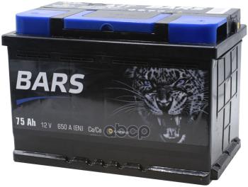 Аккумулятор  75 Bars Silver Обратная Полярность BARS арт. 6СТ-75L0
