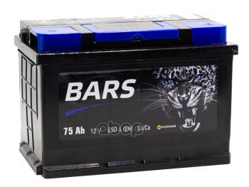 Аккумулятор  75 Bars Silver Обратная Полярность (Низкий) BARS арт. 6СТ-75LB0