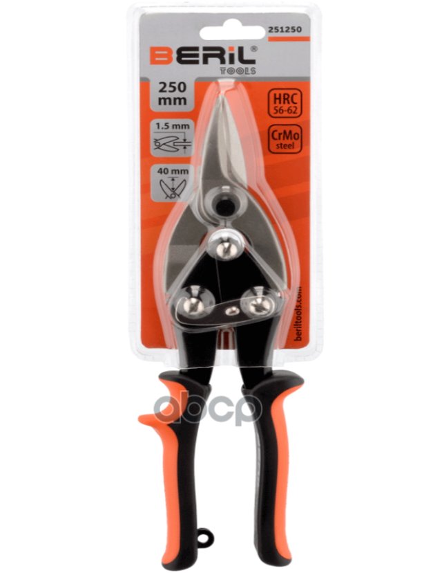 389 р. Ножницы По Металлу Прямого Реза 250 Мм Beril (251250) BERiL TOOLS арт. 251250  с доставкой в г. Кемерово
