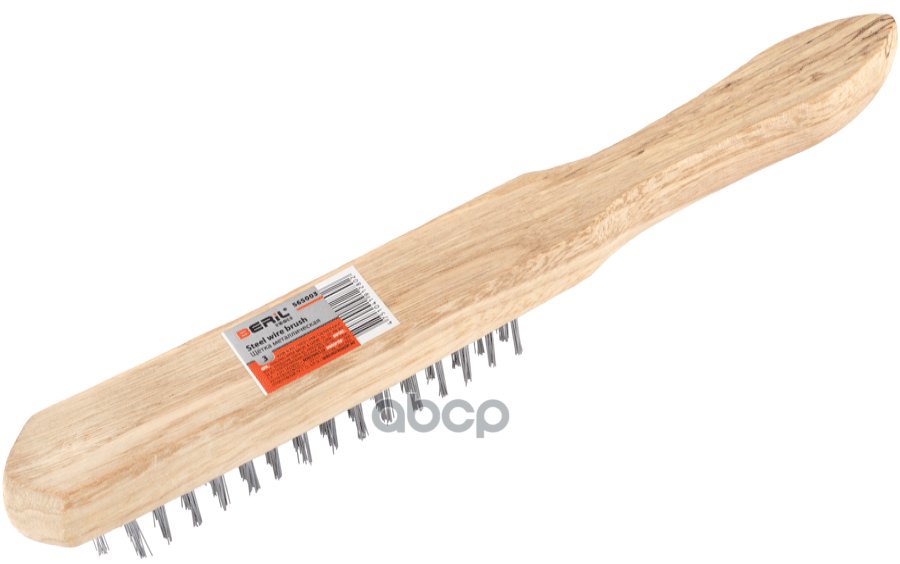 73 р. Щетка По Металлу 3-Х Рядная Деревянная Ручка Beril (565003) BERiL TOOLS арт. 565003  с доставкой в г. Кемерово