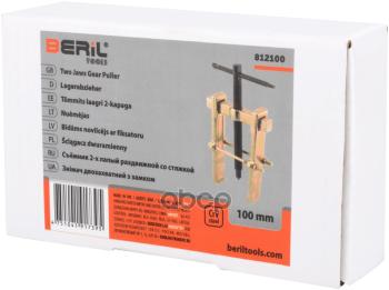 349 р. Съемник 2-Х Лапый Раздвижной Со Стяжкой 100Мм Beril (812100) BERiL TOOLS арт. 812100  с доставкой в г. Кемерово. Увеличить фотографию 2