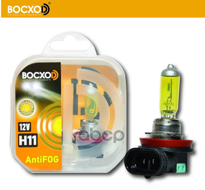 739 р. Лампа Галогеновая H11 12V  55W Восхоd  Yellow 3000 K Pgj19-2 (2Шт,К-Т) (80192Af) BOCXOD арт. 80192AF  с доставкой в г. Кемерово