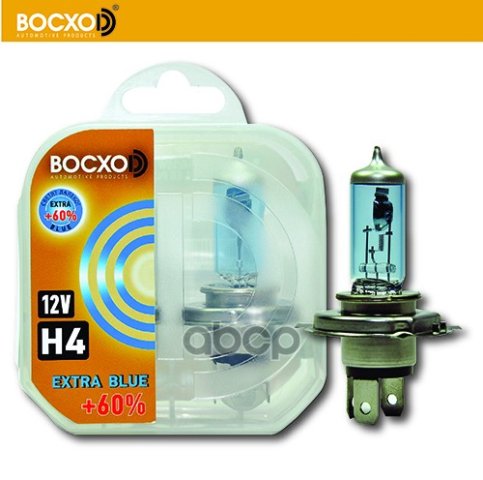 569 р. Лампа Галогеновая H4 12V  6055W Восхоd Extra Blue +60% P43t (2Шт,К-Т) (80614Eb) BOCXOD арт. 80614EB  с доставкой в г. Кемерово