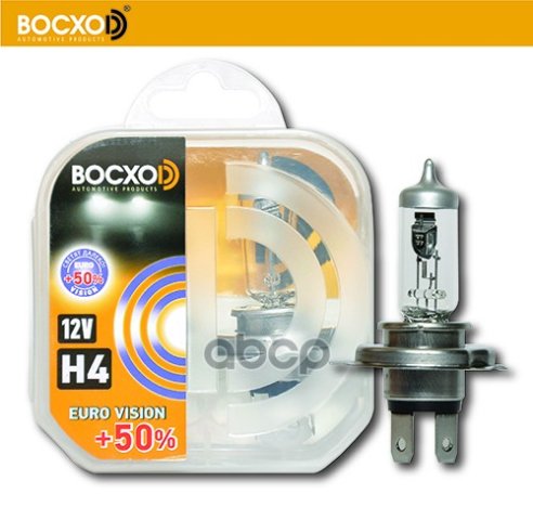 569 р. Лампа Галогеновая H4 12V  6055W Восхоd Eurovision +50% P43t (2Шт,К-Т) (80614Ev) BOCXOD арт. 80614EV  с доставкой в г. Кемерово
