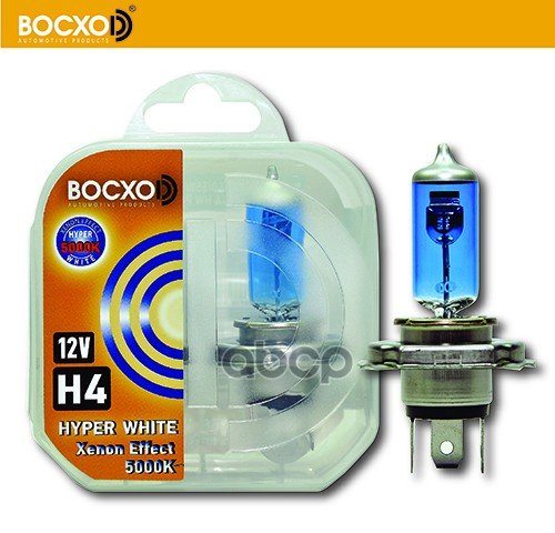 659 р. Лампа Галогеновая H4 12V  6055W Восхоd Hyper White 5000K P43t (2Шт,К-Т) (80614Hw) BOCXOD арт. 80614HW  с доставкой в г. Кемерово