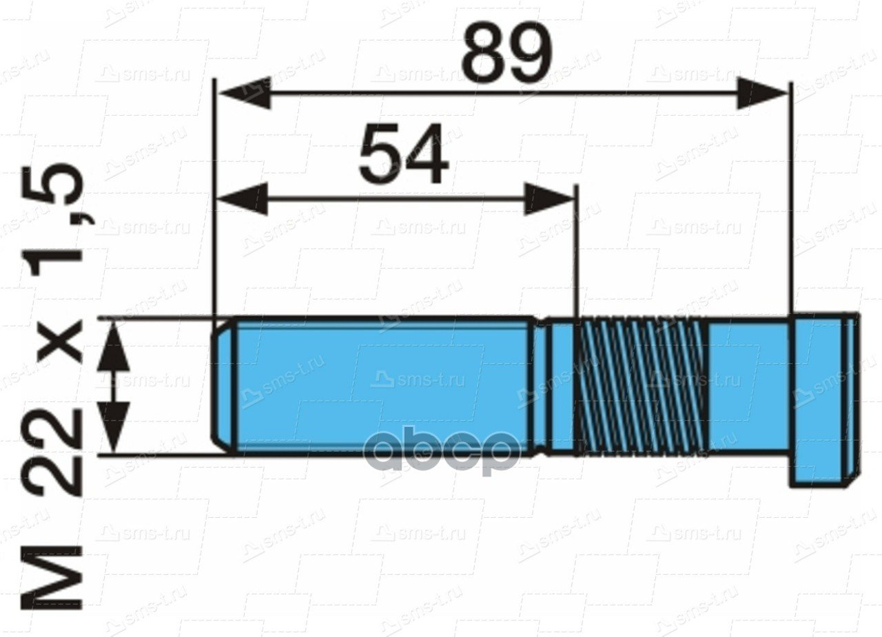 799 р. Шпилька Колесная  Bpw 03.2960329633141    017872 BPW арт. 03.296.33.14.1  с доставкой в г. Кемерово