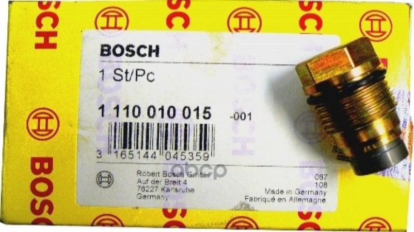 5 129 р. Клапан Регулировки Давления Топливный Man D2676 Bosch арт. 1110010015  с доставкой в г. Кемерово