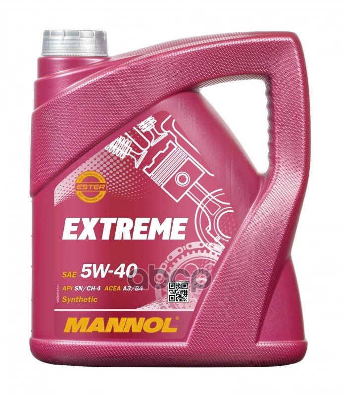 2 969 р. MANNOL Масло Mannol Моторное  5W-40 Extreme   (4Л) Синтетика  с доставкой в г. Кемерово