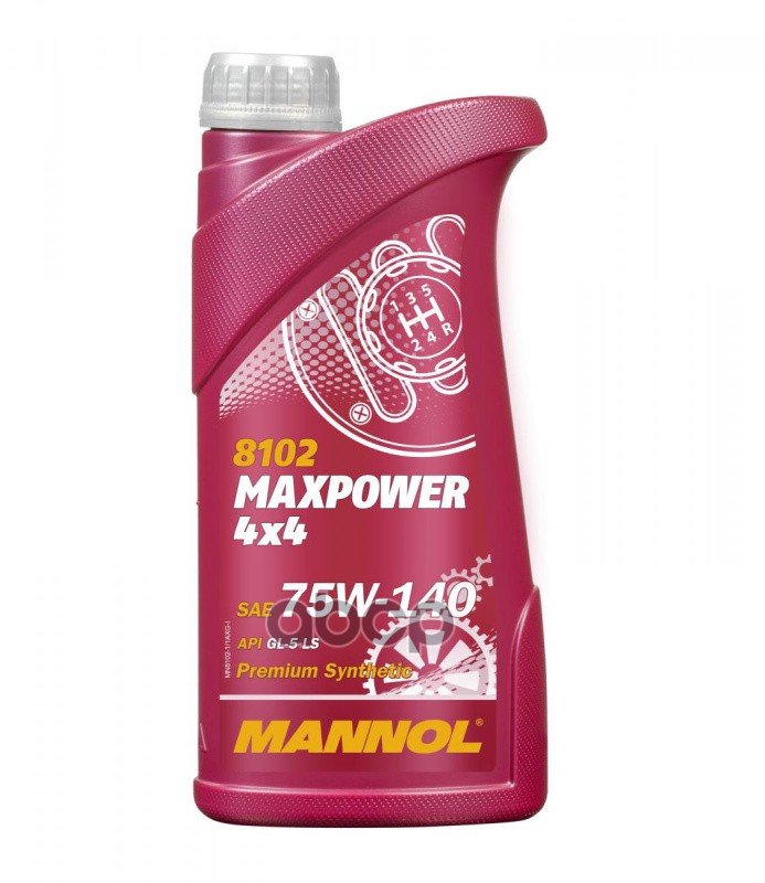 1 039 р. Масло Mannol Трансмиссионное 75W-140 Maxpower Gl-5   (1Л.) Синтетика MANNOL арт. 1236  с доставкой в г. Кемерово