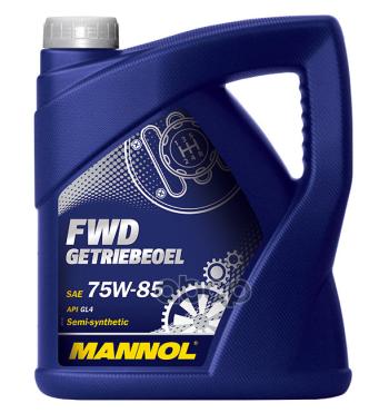 2 499 р. Масло Mannol Трансмиссионное 75W-85 Fwd Getriebeoel Gl-4    (4Л.)  Полусинтетика MANNOL арт. 1317  с доставкой в г. Кемерово. Увеличить фотографию 1