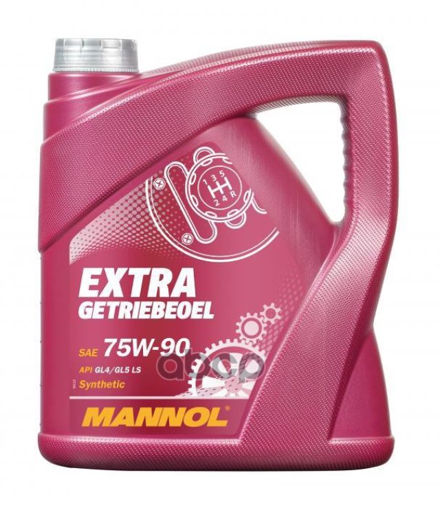 3 499 р. Масло Mannol Трансмиссионное 75W-90 Extra Getriebeoel Gl-4Gl-5 Ls    (4Л.) Синтетика MANNOL арт. 1353  с доставкой в г. Кемерово