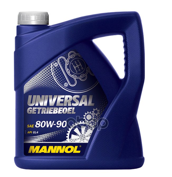 1 999 р. Масло Mannol Трансмиссионное 80W-90 Universal Gl-4    (4Л) Универсальное MANNOL арт. 1355  с доставкой в г. Кемерово