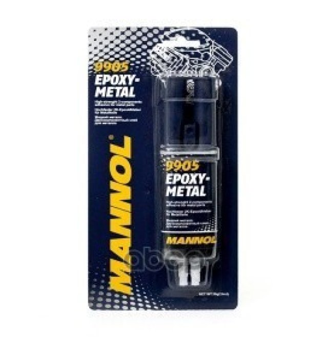 489 р. Клей Эпоксидный Mannol Epoxy-Metal Жидкий Металл (2-Х Компонент.,4 Мин.) (30 Гр) (9905) MANNOL арт. 2404  с доставкой в г. Кемерово