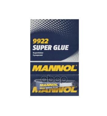 43 р. Клей Секундный Mannol Super Glue (3 Гр) (9922) MANNOL арт. 2439  с доставкой в г. Кемерово. Увеличить фотографию 1