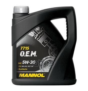 MANNOL Масло Mannol Моторное  5W-30 Longlife 504507 ( 5Л) Синтетика