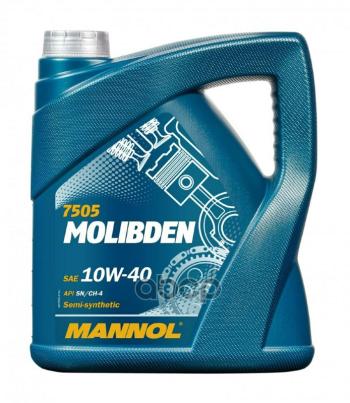 MANNOL Масло Mannol Моторное 10W-40 Molibden Benzin   (4Л) Полусинтетика