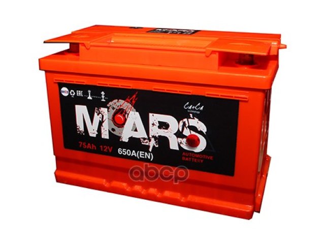 8 299 р. Аккумулятор  75 Mars Прямая Полярность MARS арт. 6CT-75L1  с доставкой в г. Кемерово