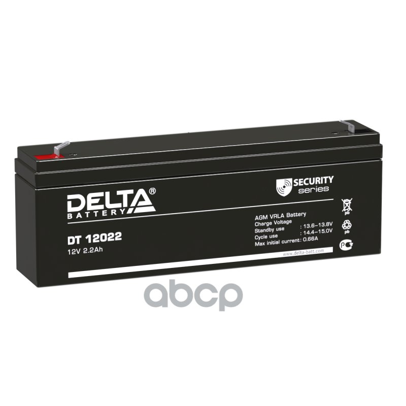 1 549 р. Аккумулятор  12V -  2.2 АЧ Delta Dt DELTA battery арт. DT 12022  с доставкой в г. Кемерово