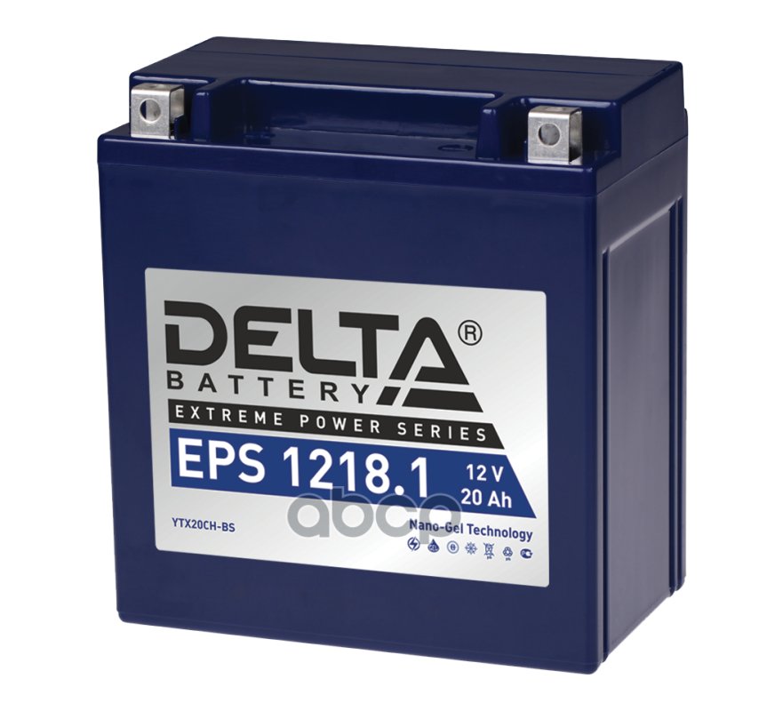 5 699 р. Аккумулятор  12V - 18 АЧ Delta Eps (Ytx20ch-Bs) DELTA battery арт. EPS 1218.1  с доставкой в г. Кемерово