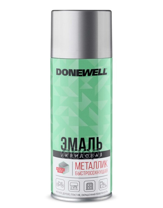 261 р. Краска-Спрей Donewell Универсальная Металлик Хром Зеркальный (520Мл) (Dw-1033) DONEWELL арт. DW-1033  с доставкой в г. Кемерово