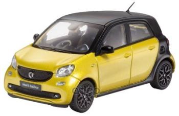 3 289 р. Модель Авто 1:43 Smart Forfour, Prime, Желтый  Черный MERCEDES-BENZ арт. B66960297  с доставкой в г. Кемерово. Увеличить фотографию 2