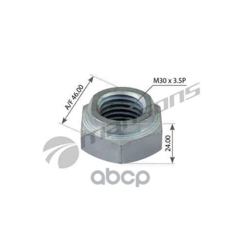 299 р. Гайка M30*3.5 H=28 Bpw Mansons арт. 300098  с доставкой в г. Кемерово