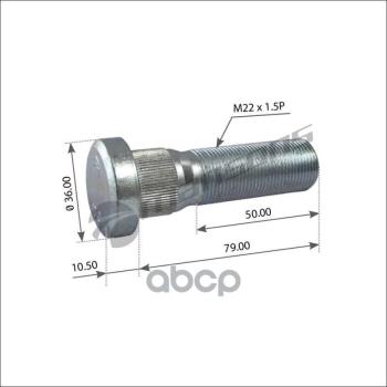 Болт Колесный M22x1.5 L=79 Volvo Mansons арт. 800106