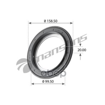 Сальник Ступицы 117,5*158*17,8 Bpw Gr314 Mansons Mansons арт. GR314