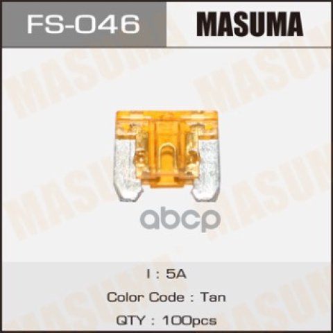 6 р. Предохранитель Fs046 Masuma Low Profile! Mini 30A, 1 Шт. Masuma арт. FS046  с доставкой в г. Кемерово