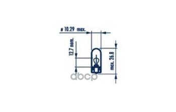 29 р. Лампа 12V 3W (W2,1X9,5D) БЦоколя (Для Ltгабарит) 091 712 020; 17097; 17097_Nrv; 86315Z_klc; Ц000007706; Narva арт. 17097  с доставкой в г. Кемерово. Увеличить фотографию 1