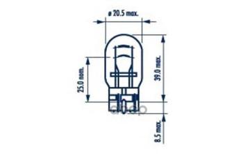 160 р. Лампа 12 V 215 W (2-Х Контакт.) Narva (Габариты, Стоп-Сигнал) Без Цоколя W3*16G (17919*) Narva арт. 17919*  с доставкой в г. Кемерово. Увеличить фотографию 3