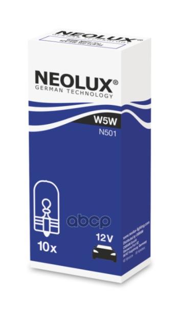 25 р. Лампа 12 V  5 W Neolux  (Габариты) Без Цоколя W2.1x9.5d Original (Nl-501) Neolux арт. N501  с доставкой в г. Кемерово. Увеличить фотографию 1