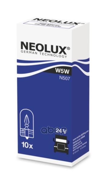 42 р. Лампа 24 V  5 W Neolux  Без Цоколя W2.1x9.5d Original (Nl-507) Neolux арт. N507  с доставкой в г. Кемерово. Увеличить фотографию 1