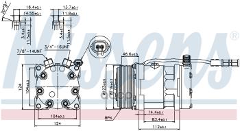 41 969 р. Компрессор Кондиционера Man F2000TglTgmTgaTgsTgx Nissens арт. 89139  с доставкой в г. Кемерово. Увеличить фотографию 1