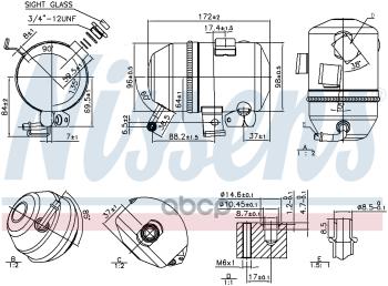 4 469 р. Осушитель Кондиционера Sc. 95520 Nissens арт. 95520  с доставкой в г. Кемерово. Увеличить фотографию 6